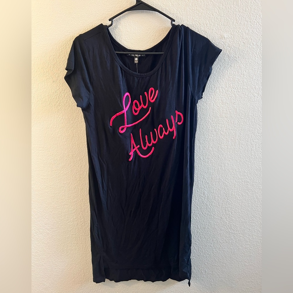 Love Peace and Lazy Days Womens Dress Size Small,Black Color New With Tag